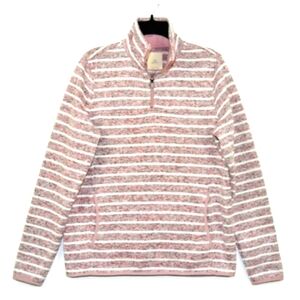 Thread & Supply (Size L) Multicolored Fleece Half Zip Pullover Sweater